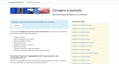 Desktop Screenshot of cerrajeroadomicilio.cl