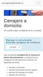Mobile Screenshot of cerrajeroadomicilio.cl