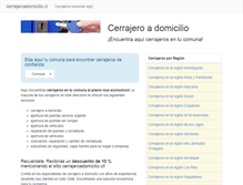 Tablet Screenshot of cerrajeroadomicilio.cl